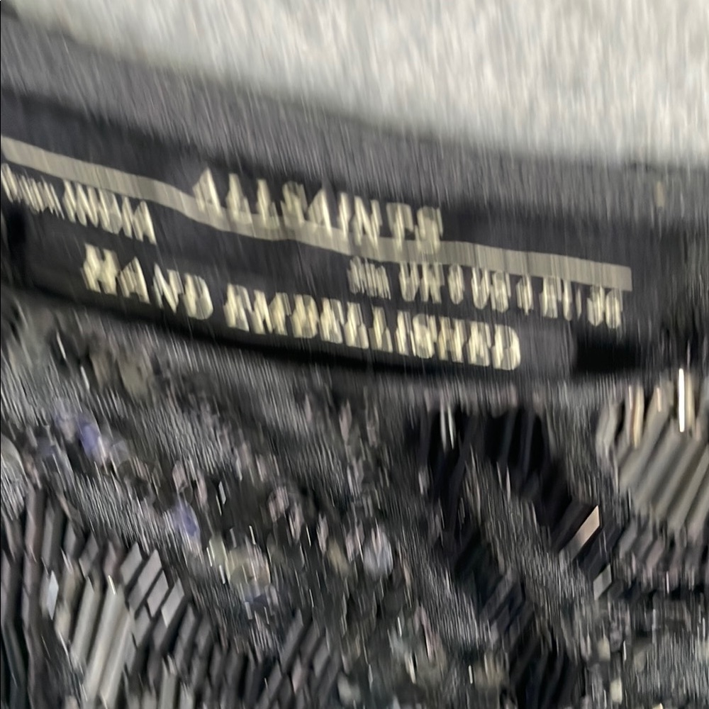 All saints Black Sequin top. Size 4 - Picture 3 of 6